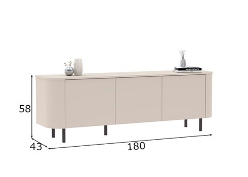 Kummut LIDO beež, mööbel, elutoamööbel, kummutid, kapp, kapid, mööbli müük