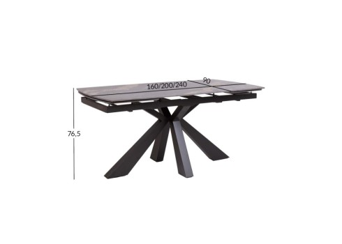 Söögilaud CHANA 160+40+40x90xH76,5cm