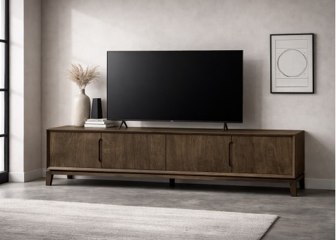 Tv-alus CORTEZ tumepruun, mööbel, elutoamööbel, tv-alused, puidust tv-alus