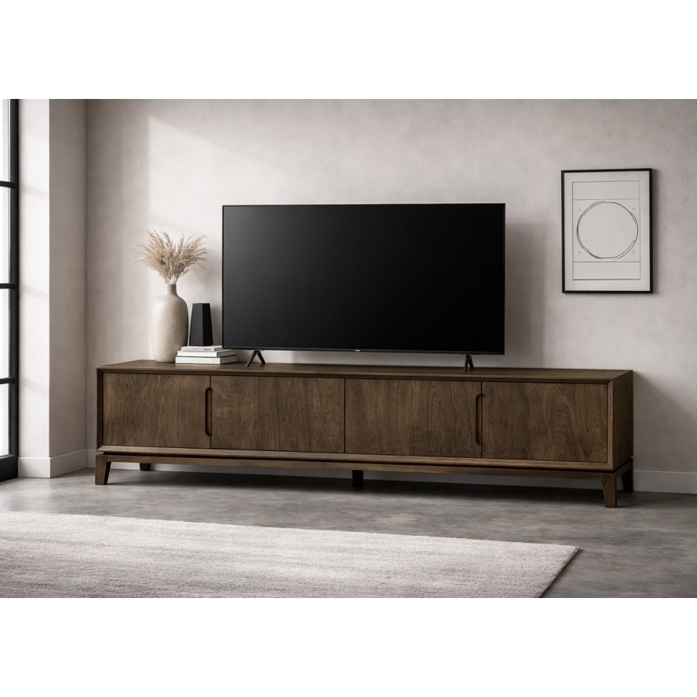 Tv-alus CORTEZ tumepruun, mööbel, elutoamööbel, tv-alused, puidust tv-alus