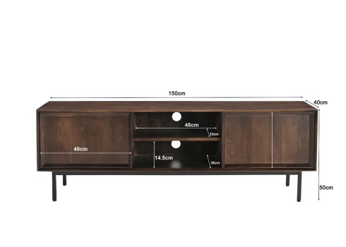 Tv-alus RAVENSTEIN kastan, mööbel, elutoamööbel, tv-alused, puidust tv-alus