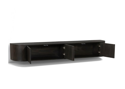 Tv-alus NOVERO tumepruun, mööbel, elutoamööbel, tv-alused, puidust tv-alus
