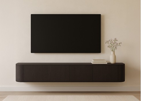 Tv-alus NOVERO tumepruun, mööbel, elutoamööbel, tv-alused, puidust tv-alus