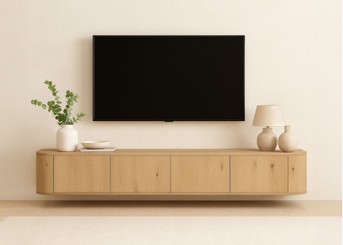 Tv-alus NOVERO pruun, mööbel, elutoamööbel, tv-alused, puidust tv-alus