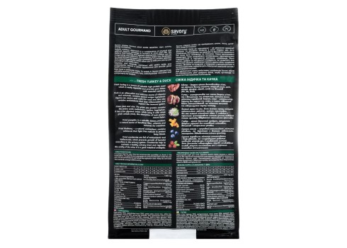 Savory cat Gourmand Turkey&Duck kassitoit 400g