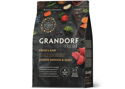Grandorf Fresh koeratoit värske Lambaliha ja Bataat juunioritele 1kg