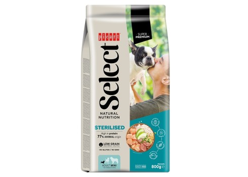 Select Adult Mini Sterilised Chicken and Rice koeratoit 800g
