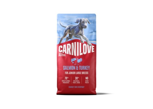 Carnilove Active Salmon & Turkey Junior LB koeratoit 12kg