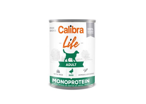Calibra Life Adult Duck with Rice konserv koertele 400g