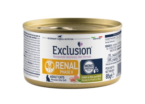 EXCL Renal II faasi konserv kassile sealiha, herneste & riisiga 6x85g