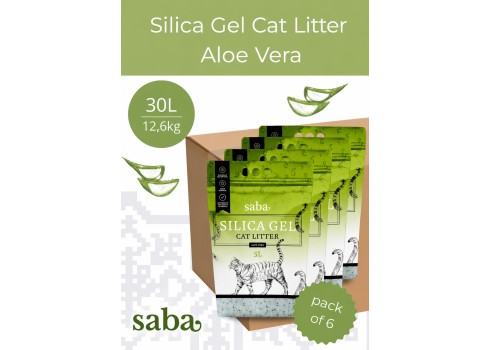 SABA Aloe Vera lõhnaline silikageelist kassiliiv 30L