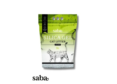 SABA Aloe Vera lõhnaline silikageelist kassiliiv 5L