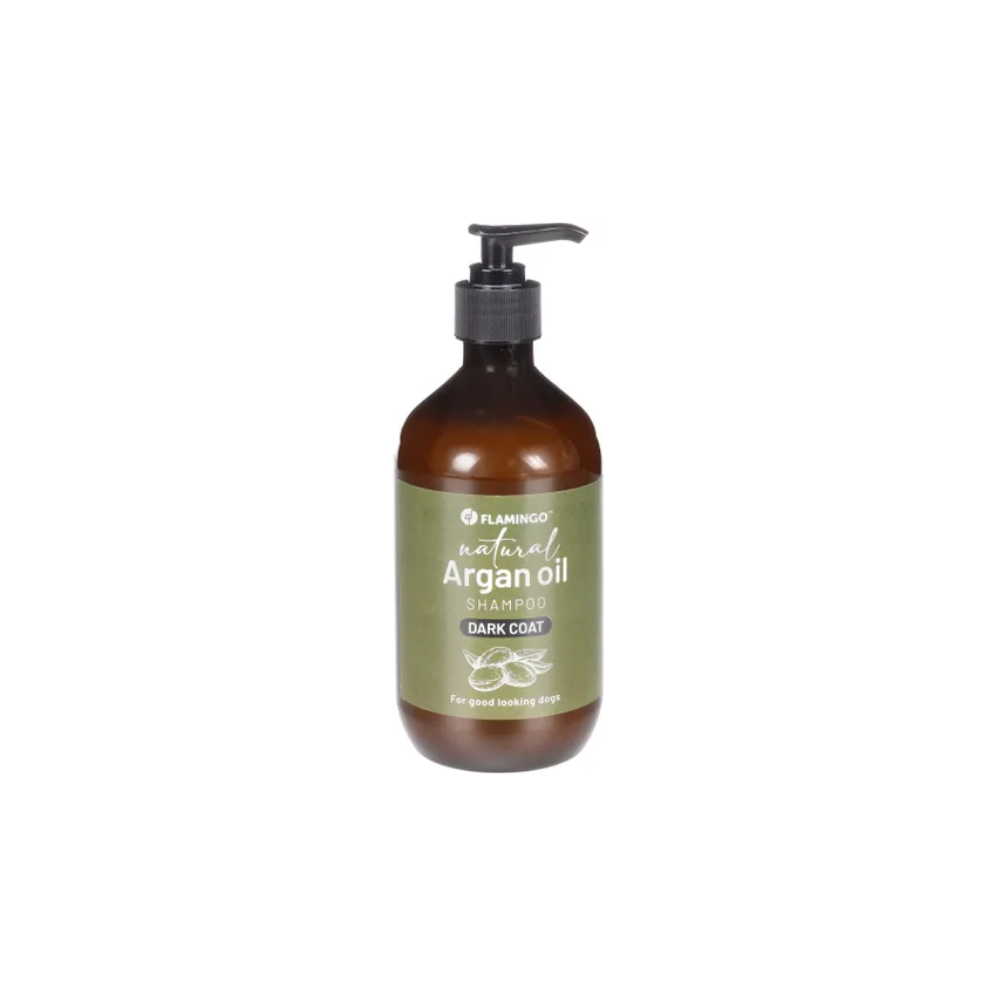 FLMG šampoon koerale Natural Argan Oil tumedale karvastikule 500ml