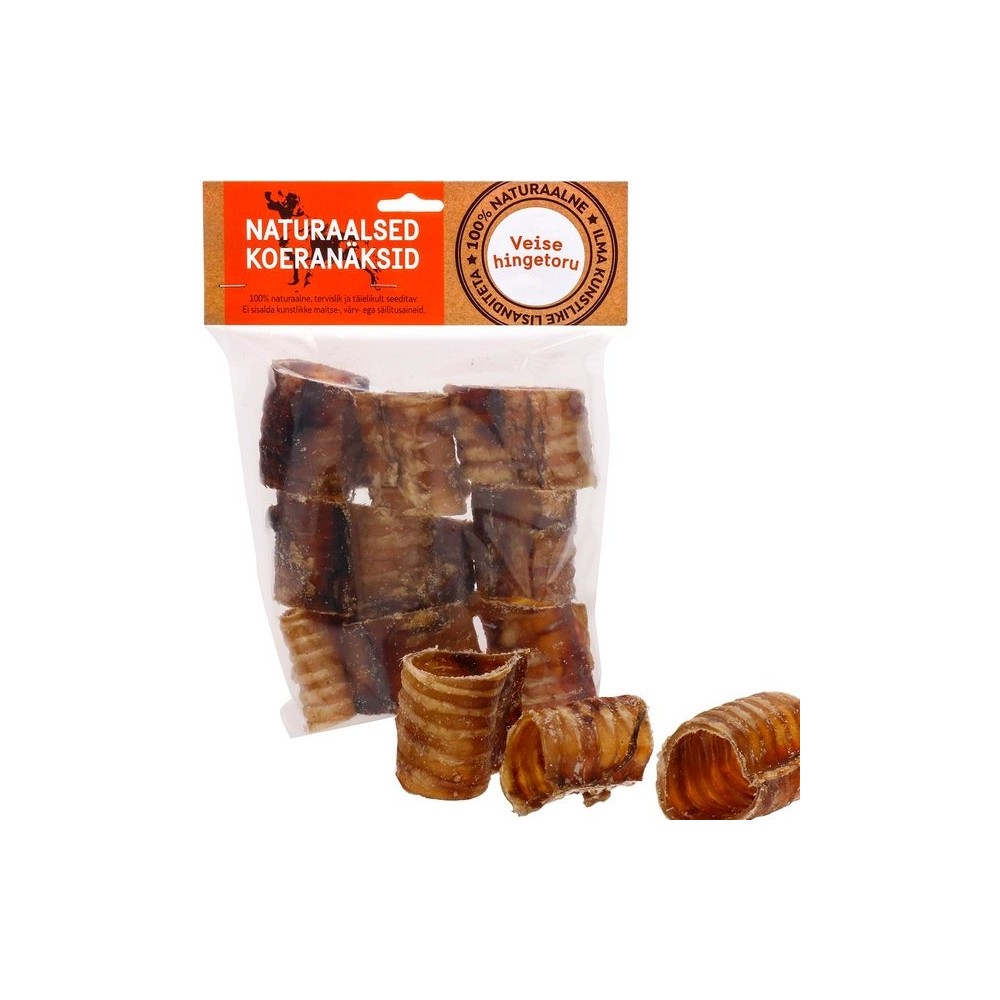 Naturaalne maius koertele, veise hingetorutükid 1 kg