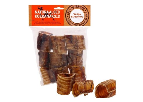 Naturaalne maius koertele, veise hingetorutükid 500 g