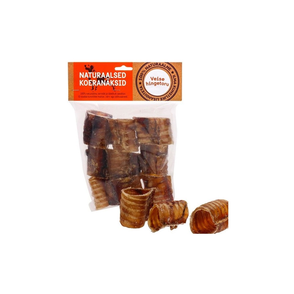 Naturaalne maius koertele, veise hingetorutükid 500 g