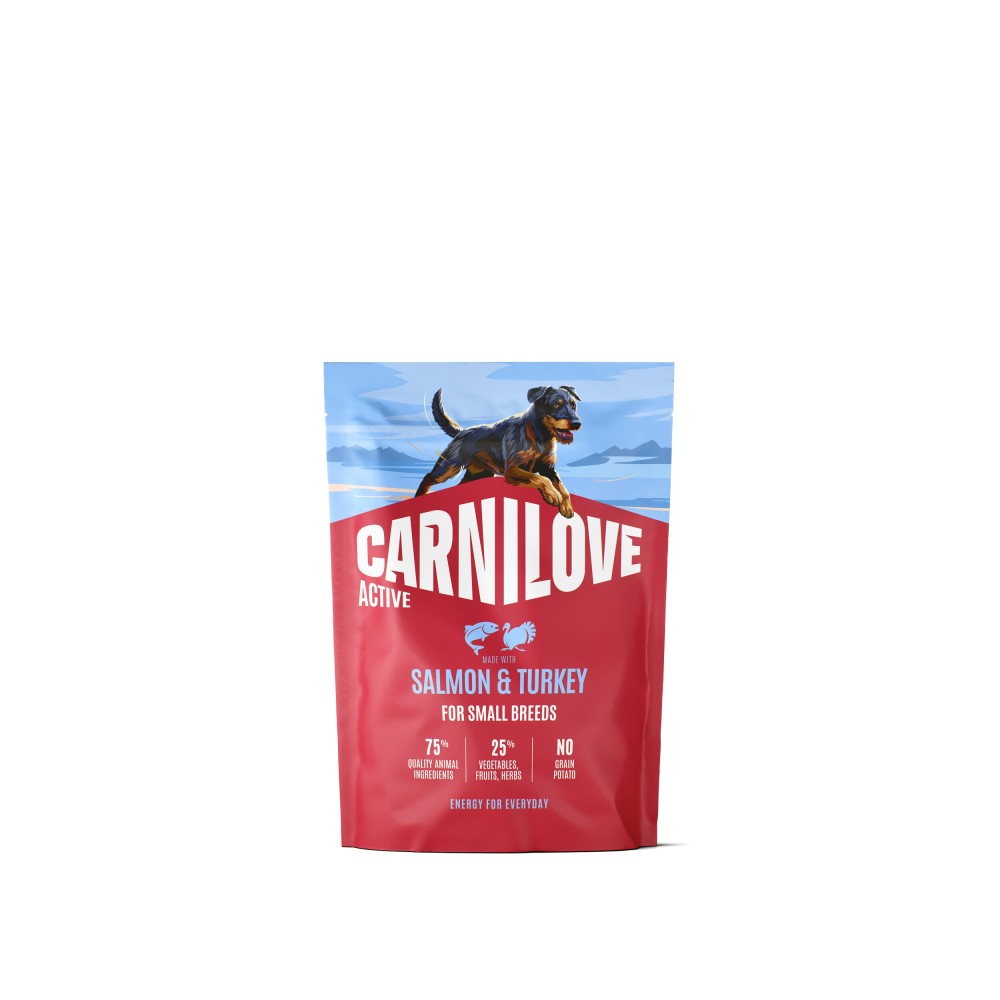 Carnilove Active Salmon & Turkey Adult Small Breed koeratoit 1,5kg