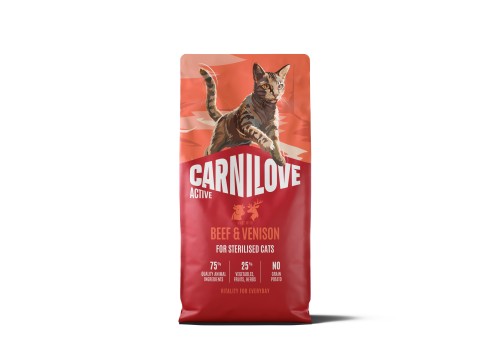 Carnilove Active Beef & Venison Adult Sterilised kassitoit 6kg