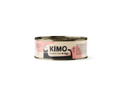 Kimo Chicken & Tuna in Jelly konserv kassidele 70g
