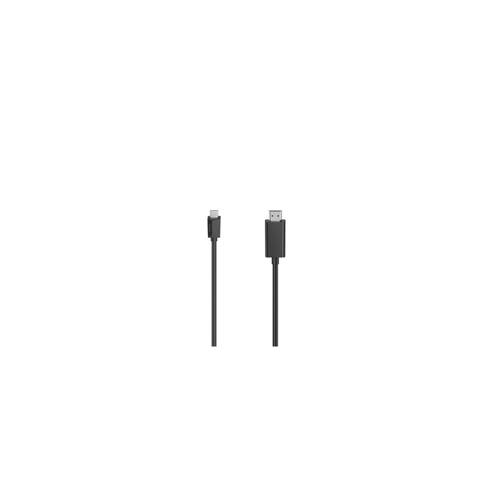 Kaabel Hama USB-C - HDMI, 4K, must, 3m