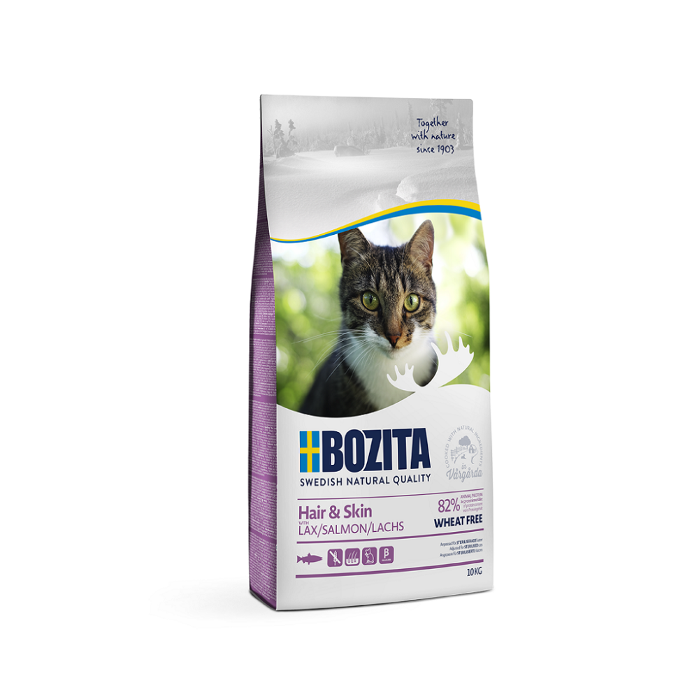 Bozita Hair & Skin – Wheat Free Hairball Salmon kassitoit 10kg