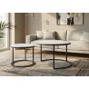 Diivanilaudade komplekt ELEGANCE valge, 2 tk, mööbel, elutoamööbel, diivanilauad