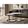 Diivanilaudade komplekt ELEGANCE valge, 2 tk, mööbel, elutoamööbel, diivanilauad