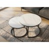 Diivanilaudade komplekt ELEGANCE valge, 2 tk, mööbel, elutoamööbel, diivanilauad