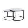 Diivanilaudade komplekt ELEGANCE valge, 2 tk, mööbel, elutoamööbel, diivanilauad