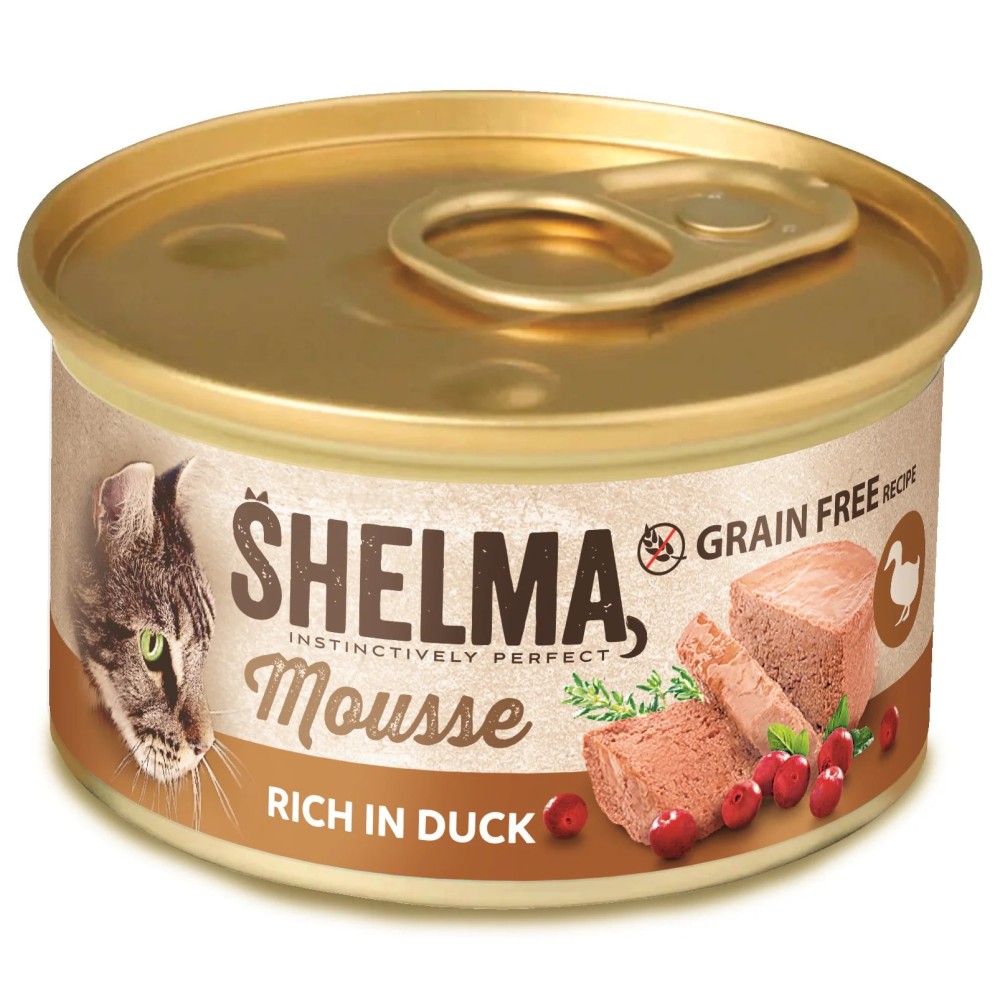 Shelma mousse konserv kassile pardi, jõhvika ja tüümianiga 12x85g