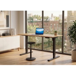Elektriliselt reguleeritav kirjutuslaud OAK tamm / must, kirjutuslauad, mööbel, kontorimööbel