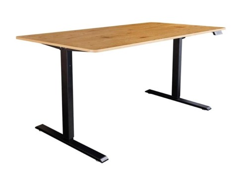Elektriliselt reguleeritav kirjutuslaud OAK tamm / must, kirjutuslauad, mööbel, kontorimööbel