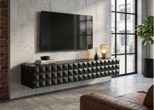 Tv-alus VULCANO must, mööbel, elutoamööbel, tv-alused, tv-kapp