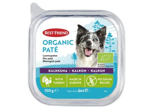 Best Friend KOERA PASTEET ORGANIC KALKUN 150G N1