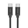 Cable Hama Fabric  USB-C-USB-C 100W 3m Nylon, Black