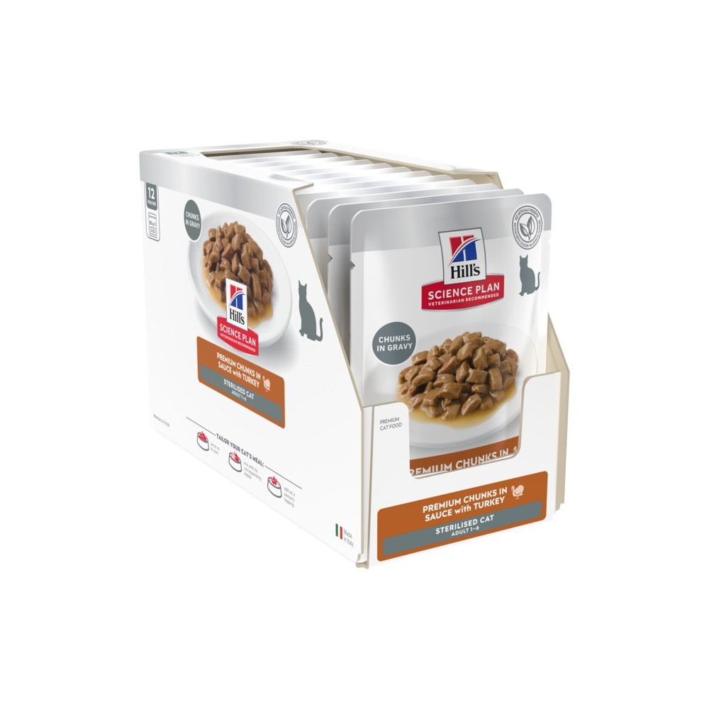 Hills kassi einekotike young sterilised kalkun 12x85g