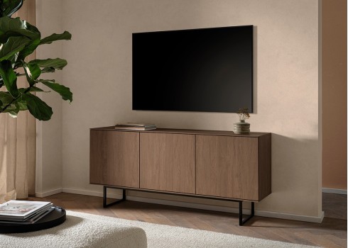 Kummut KALMAR tume tamm, mööbel, elutoamööbel, kummutid, tv-alus, tv-alused