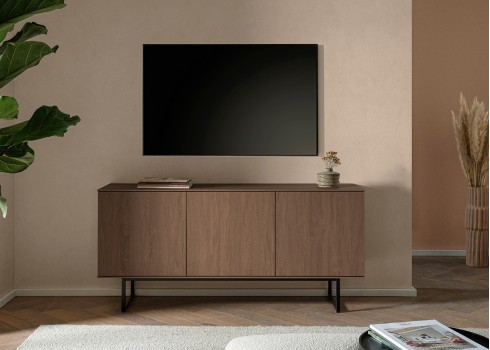 Kummut KALMAR tume tamm, mööbel, elutoamööbel, kummutid, tv-alus, tv-alused
