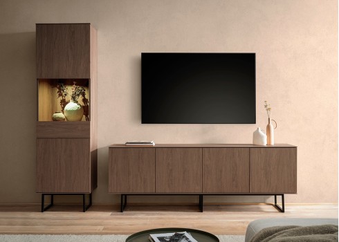 Kummut KALMAR tume tamm, mööbel, elutoamööbel, kummutid, tv-alus, tv-alused
