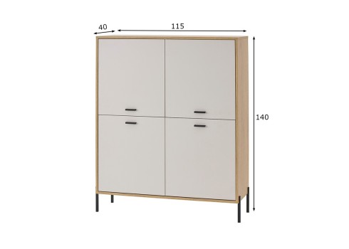Kapp FREDERICIA kašmiirhall / tamm, mööbel, elutoamööbel, kapid, kapid elutuppa