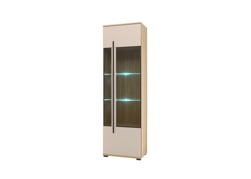 Vitriinkapp CANTARA beež / tamm, mööbel, elutoamööbel, vitriinkapid