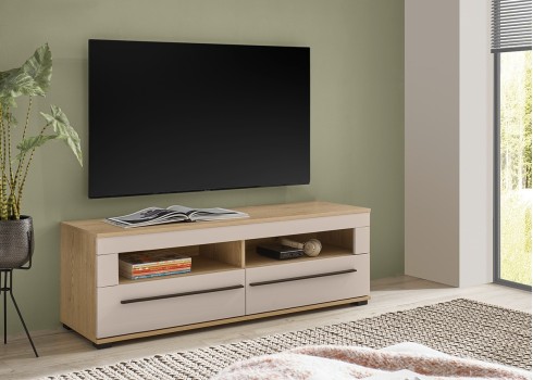 Tv-alus CANTARA beež / tamm,  mööbel, elutoamööbel, tv-alused