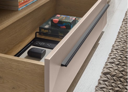 Tv-alus CANTARA beež / tamm, mööbel, elutoamööbel, tv-alused, tv-kapp