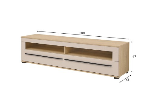 Tv-alus CANTARA beež / tamm, mööbel, elutoamööbel, tv-alused, tv-kapp