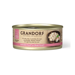 Grandorf Kana Rinnafilee ja Krabifilee konserv kassidele 70g