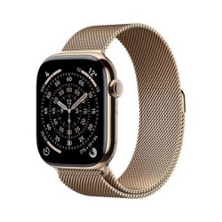 Apple Watch 11 5G 42mm Gold Ti, Gold Milanese Loop