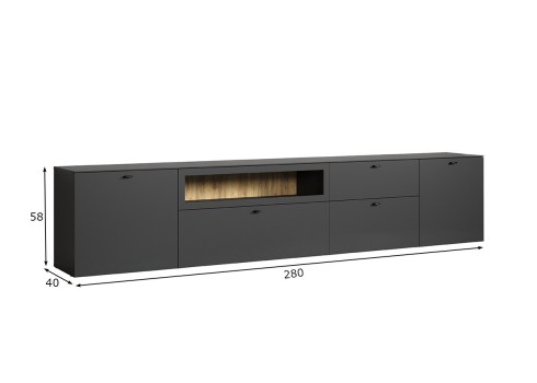 Tv-alus BELLUGI antratsiit, mööbel, elutoamööbel, tv-alused, mööbli müük