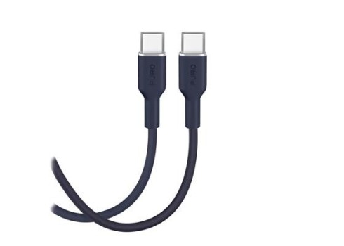 Cable Puro Soft USB-C-USB-C 1.5m, Dark Blue