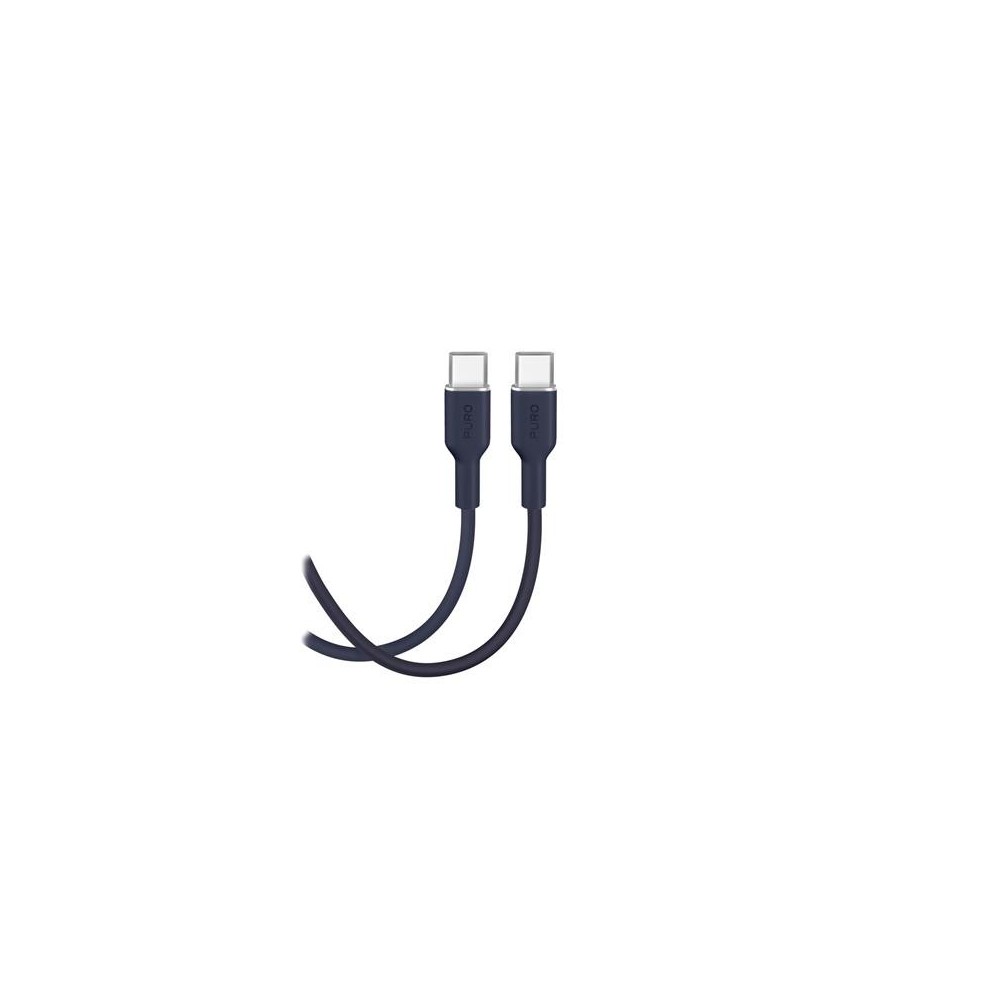 Cable Puro Soft USB-C-USB-C 1.5m, Dark Blue