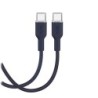 Cable Puro Soft USB-C-USB-C 1.5m, Dark Blue